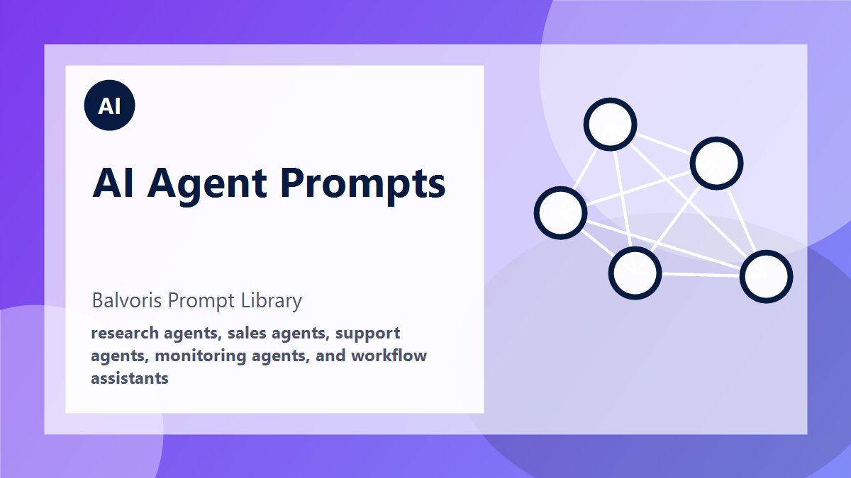 Research Agent Prompt example preview