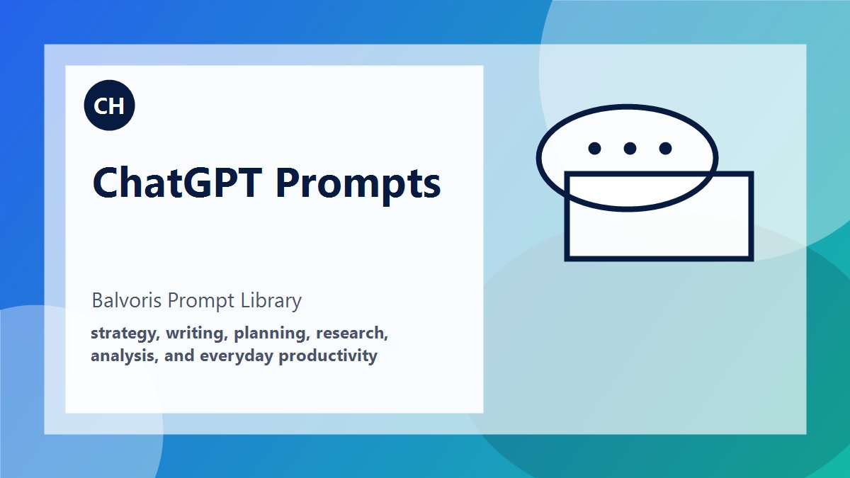 Business Strategy Prompt example preview