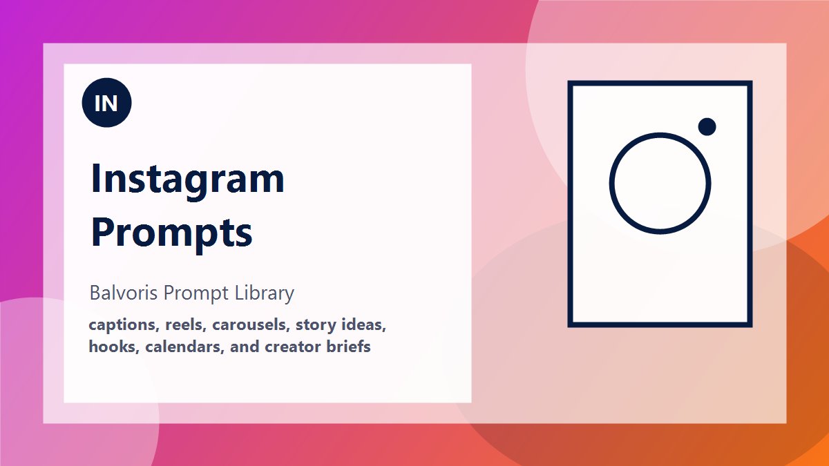 Instagram Prompts category preview
