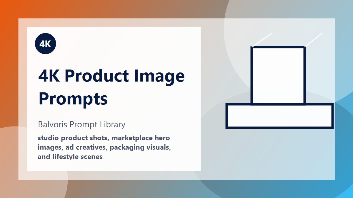 Ultra Realistic 4K Product Photo Prompt example preview